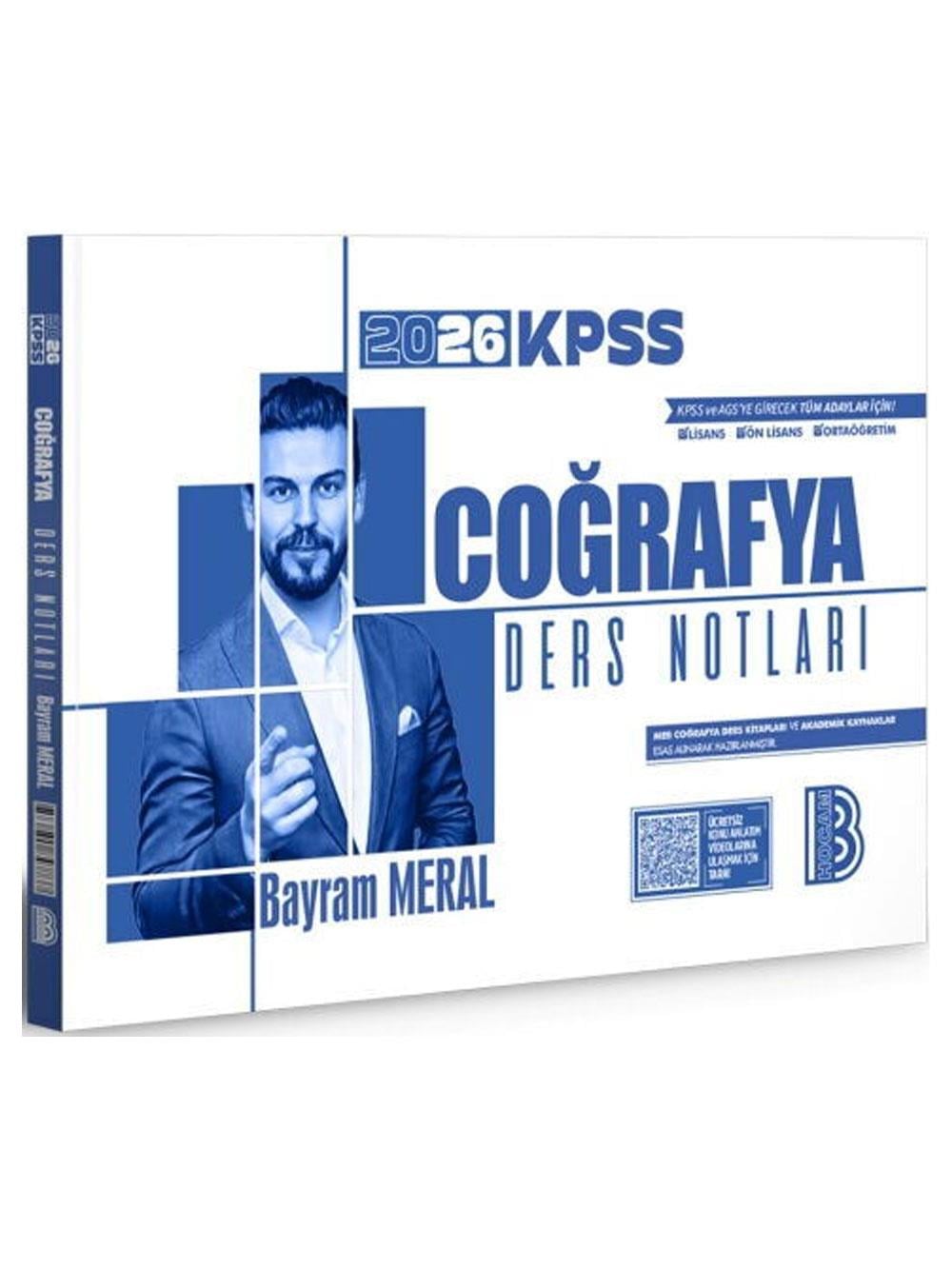 Benim Hocam 2026 KPSS Coğrafya Ders Notları Bayram Meral