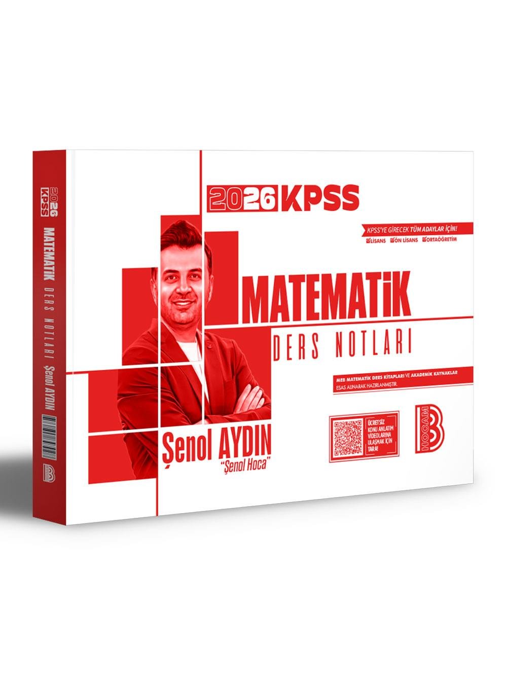 Benim Hocam 2026 KPSS Matematik Ders Notları Şenol Aydın