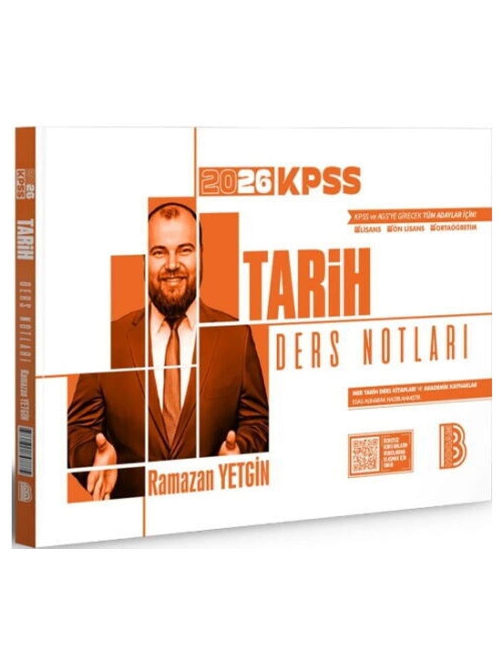 Benim Hocam 2026 KPSS Tarih Ders Notları Ramazan Yetgin