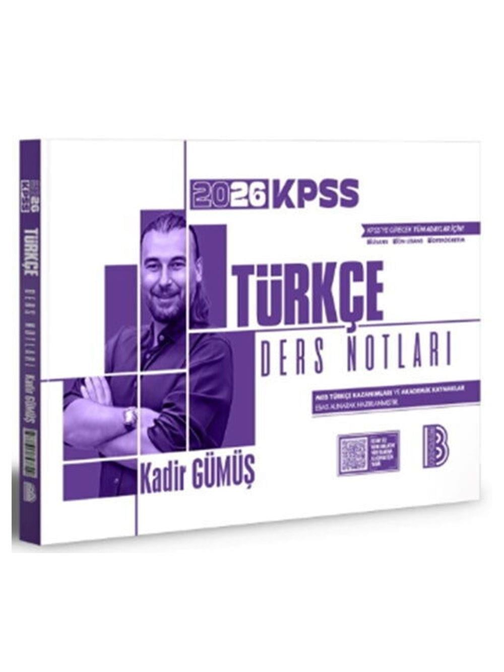 Benim Hocam 2026 KPSS Türkçe Ders Notları Kadir Gümüş