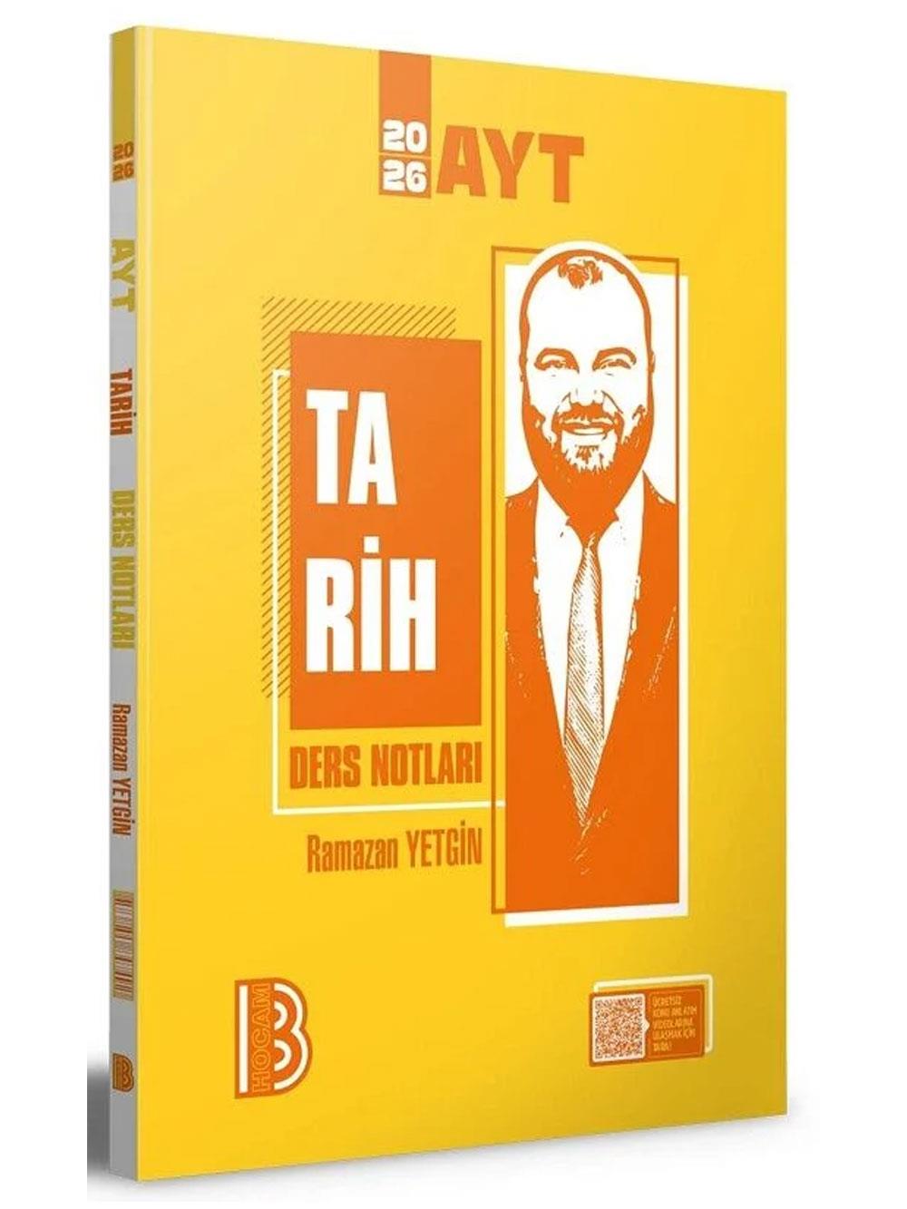 Benim Hocam 2026 YKS AYT Tarih Ders Notları - Ramazan Yetgin