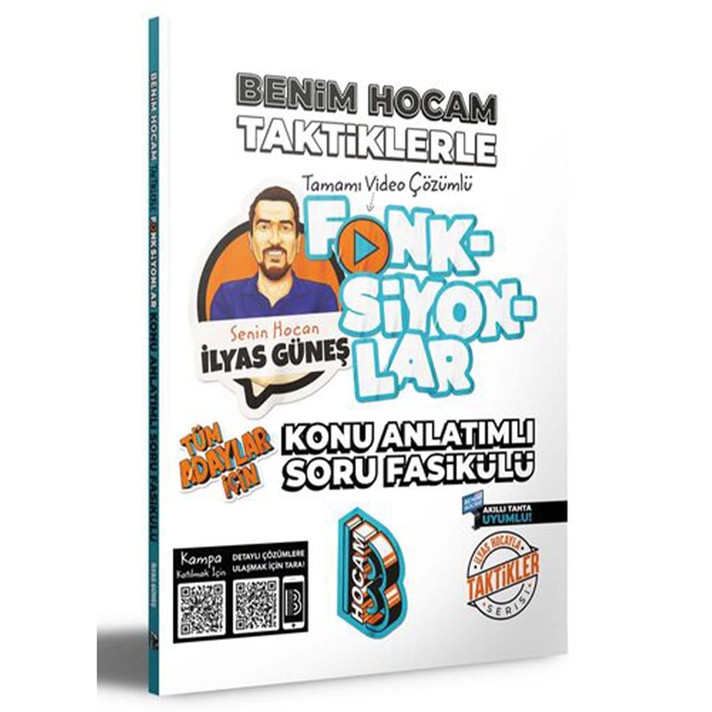 Benim Hocam Yayınları 2022 Tüm Adaylar İçin Taktiklerle Fonksiyonlar Konu Anlatımlı Soru Fasikülü