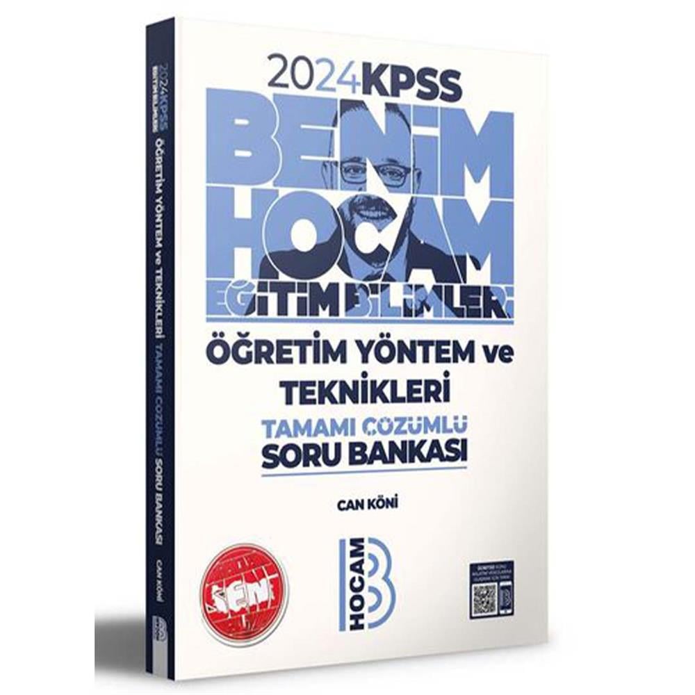 Benim Hocam Yayınları 2024 KPSS Eğitim Bilimleri Öğretim Yöntem ve Teknikleri Tamamı Çözümlü Soru Bankası