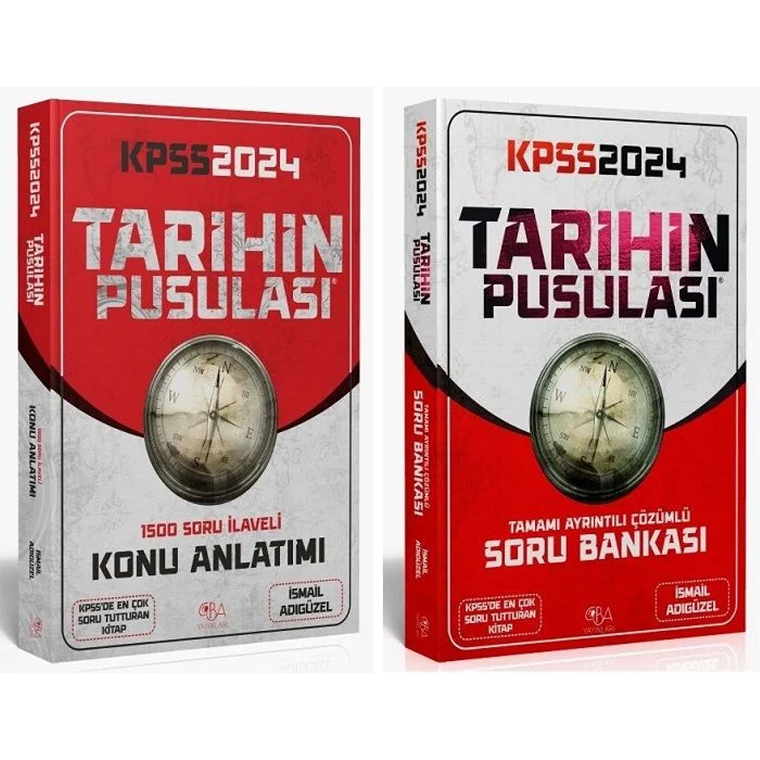 CBA Yayınları 2024 KPSS Tarihin Pusulası Konu + Soru 2 li Set - İsmail Adıgüzel