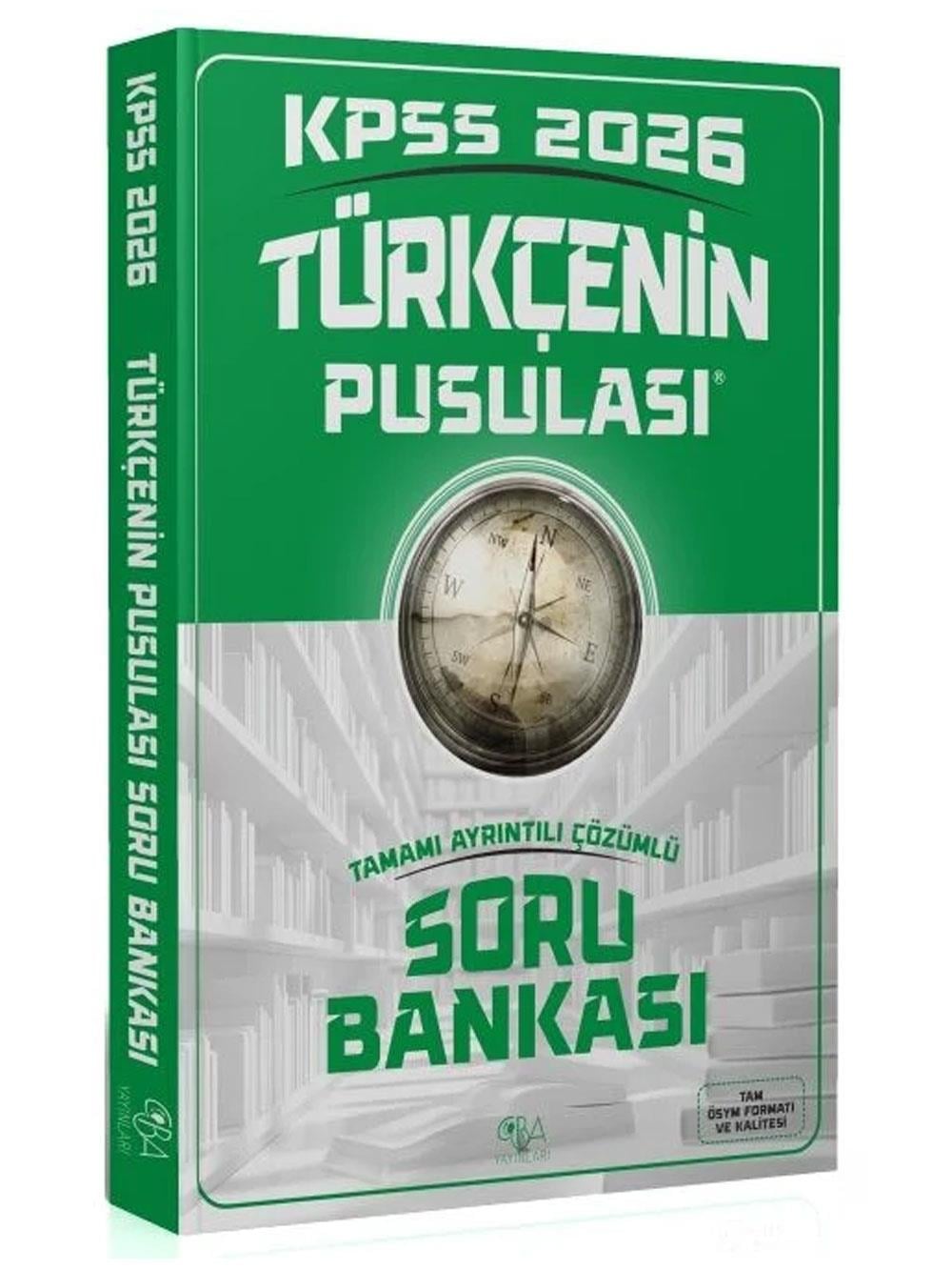 CBA Yayınları 2024 KPSS Türkçenin Pusulası Soru Bankası Çözümlü