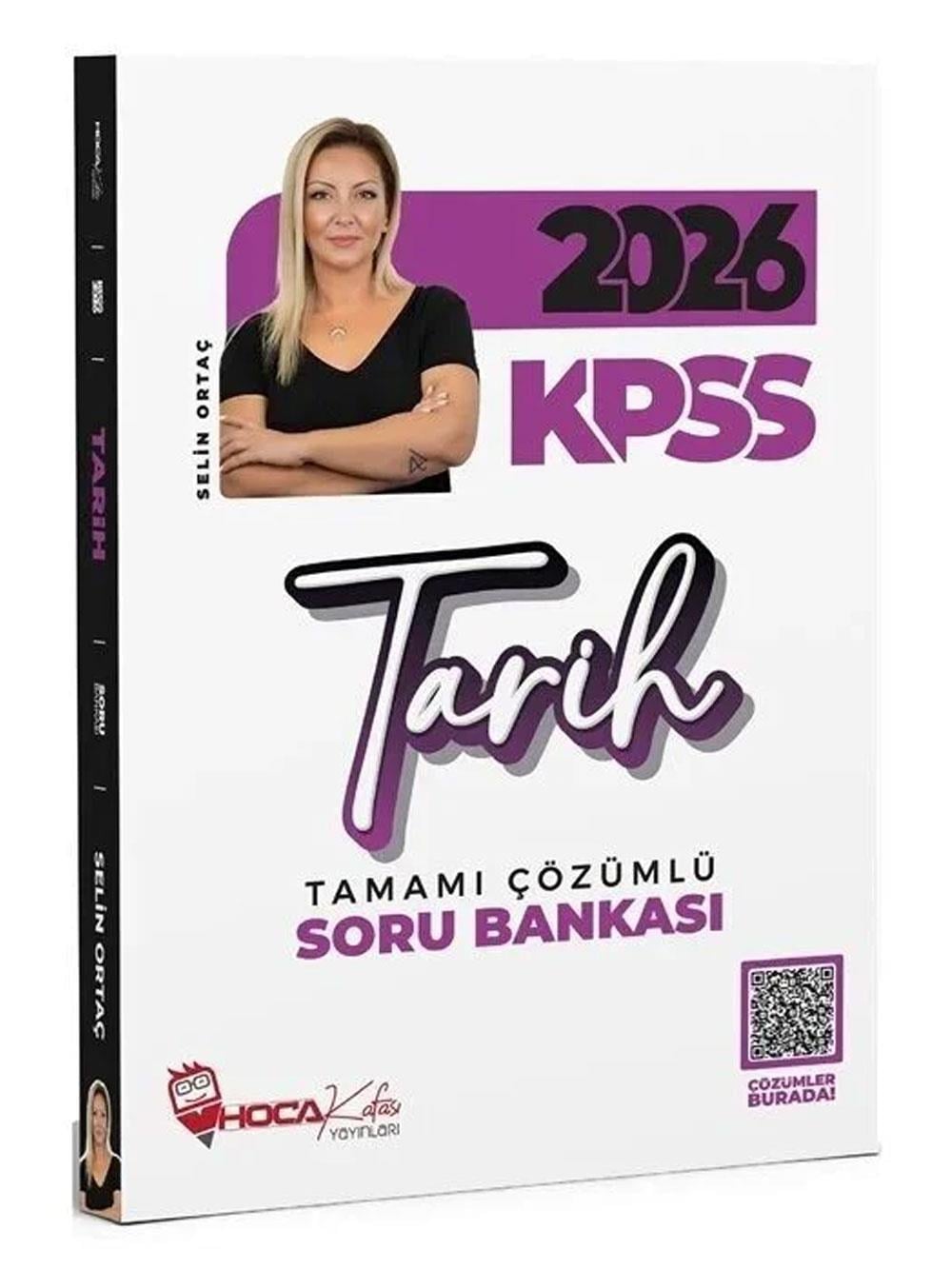 Hoca Kafası 2026 KPSS Tarih Soru Bankası Çözümlü - Selin Ortaç Hoca Kafası Yayınları