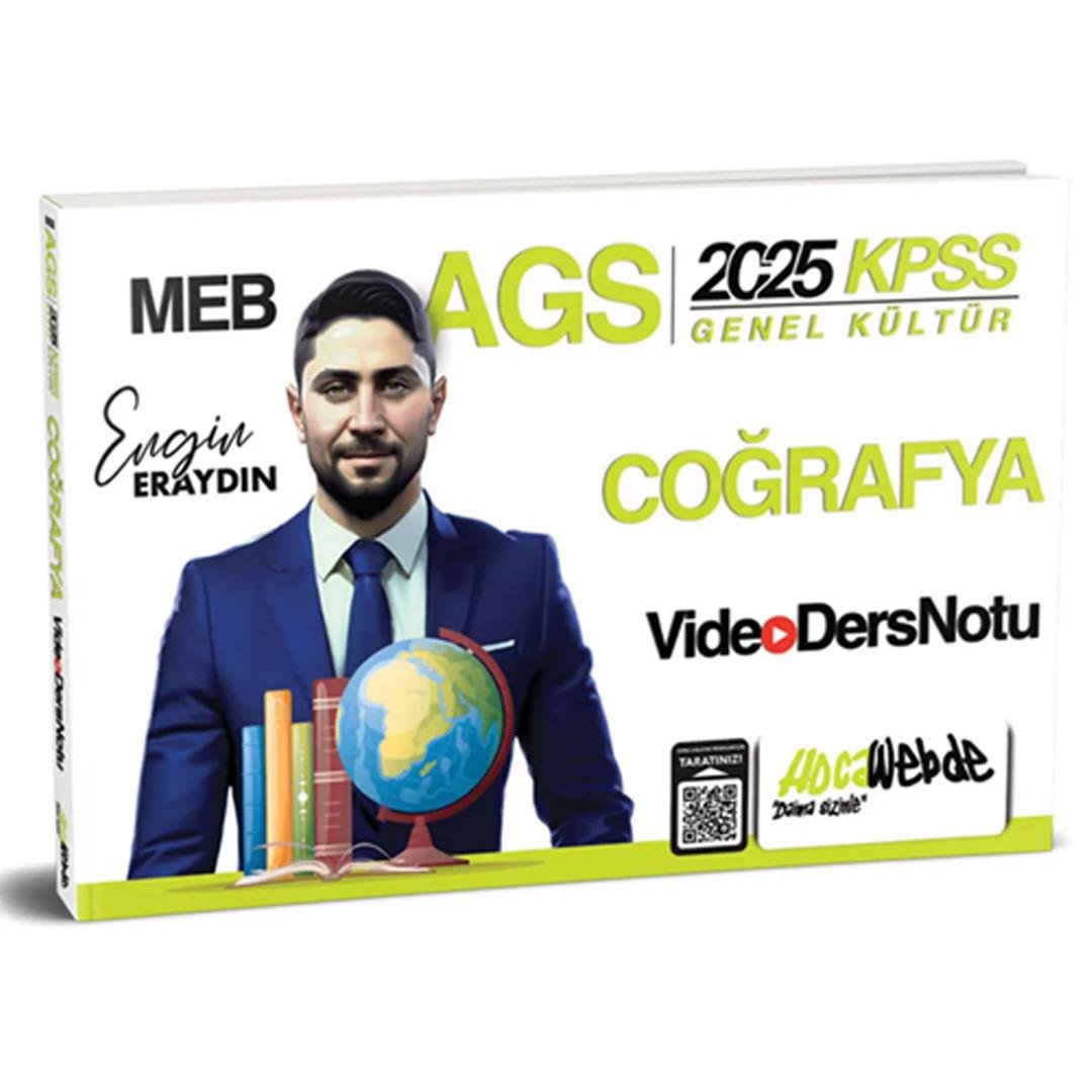 HocaWebde 2025 KPSS MEB-AGS Türkiye Coğrafyası Video Ders Notu - Engin Eraydın HocaWebde Yayınları