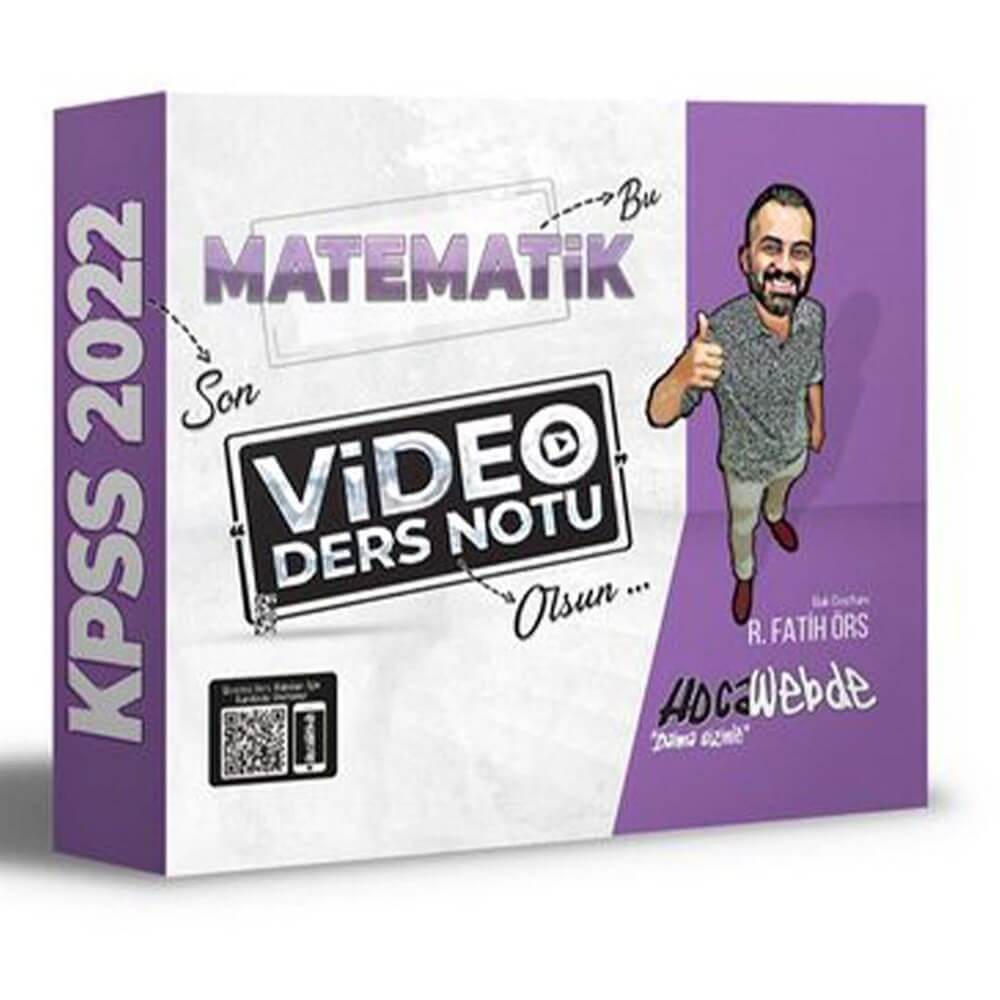 HocaWebde Yayınları 2022 KPSS Matematik Video Ders Notu