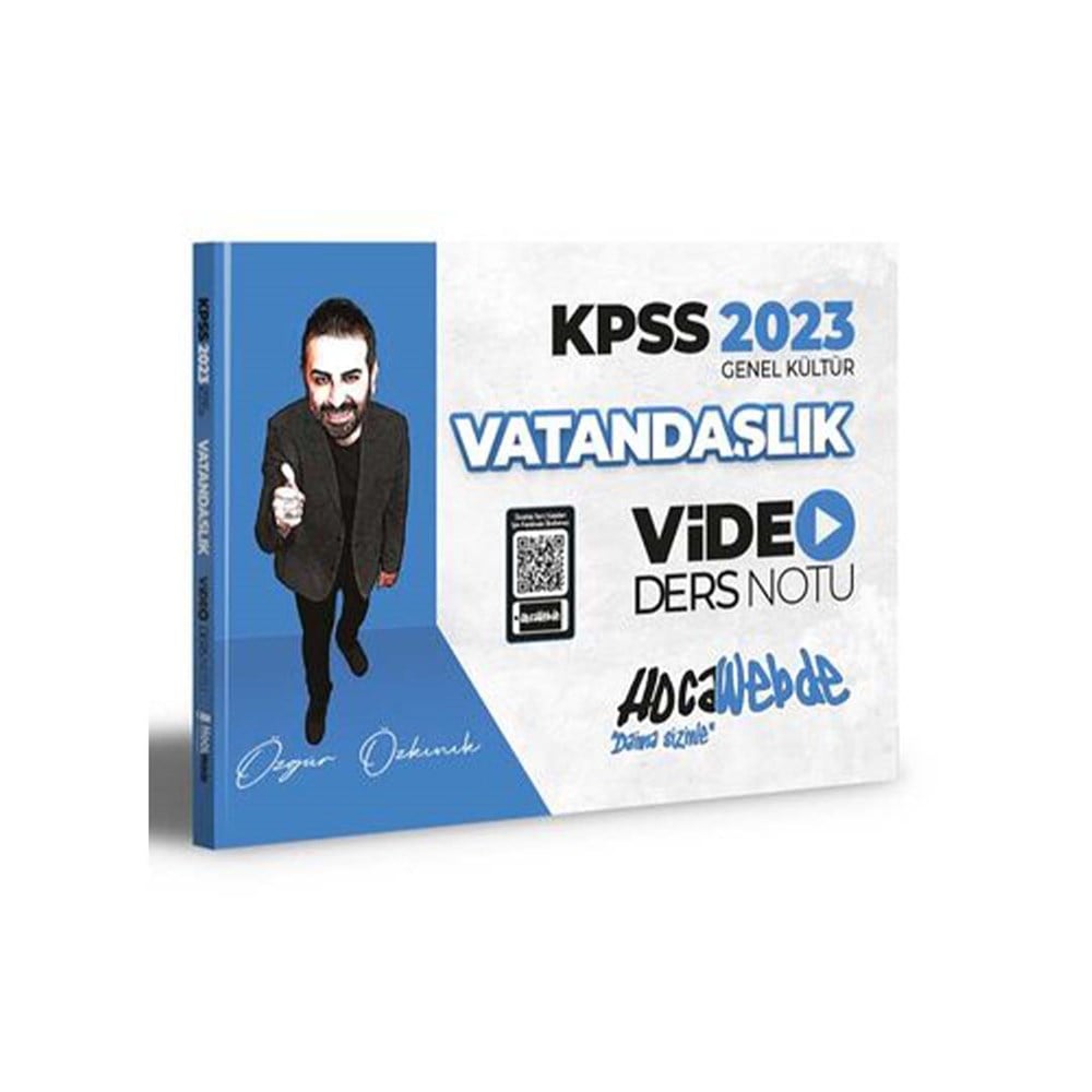 HocaWebde Yayınları 2023 KPSS Vatandaşlık Video Ders Notu