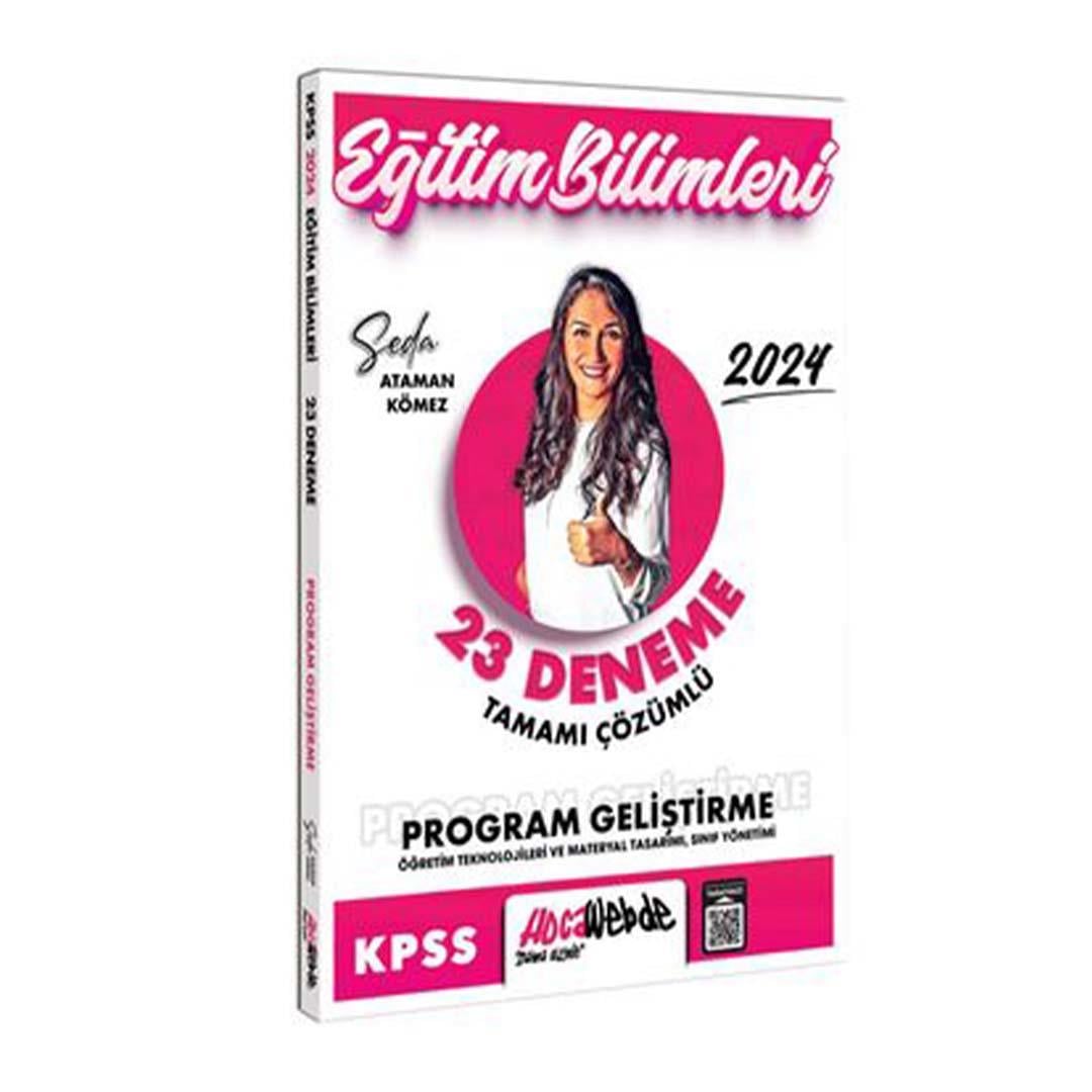 Hocawebde Yayınları 2024 KPSS Eğitim Bilimleri Program Geliştirme tamamı çözümlü 23 deneme