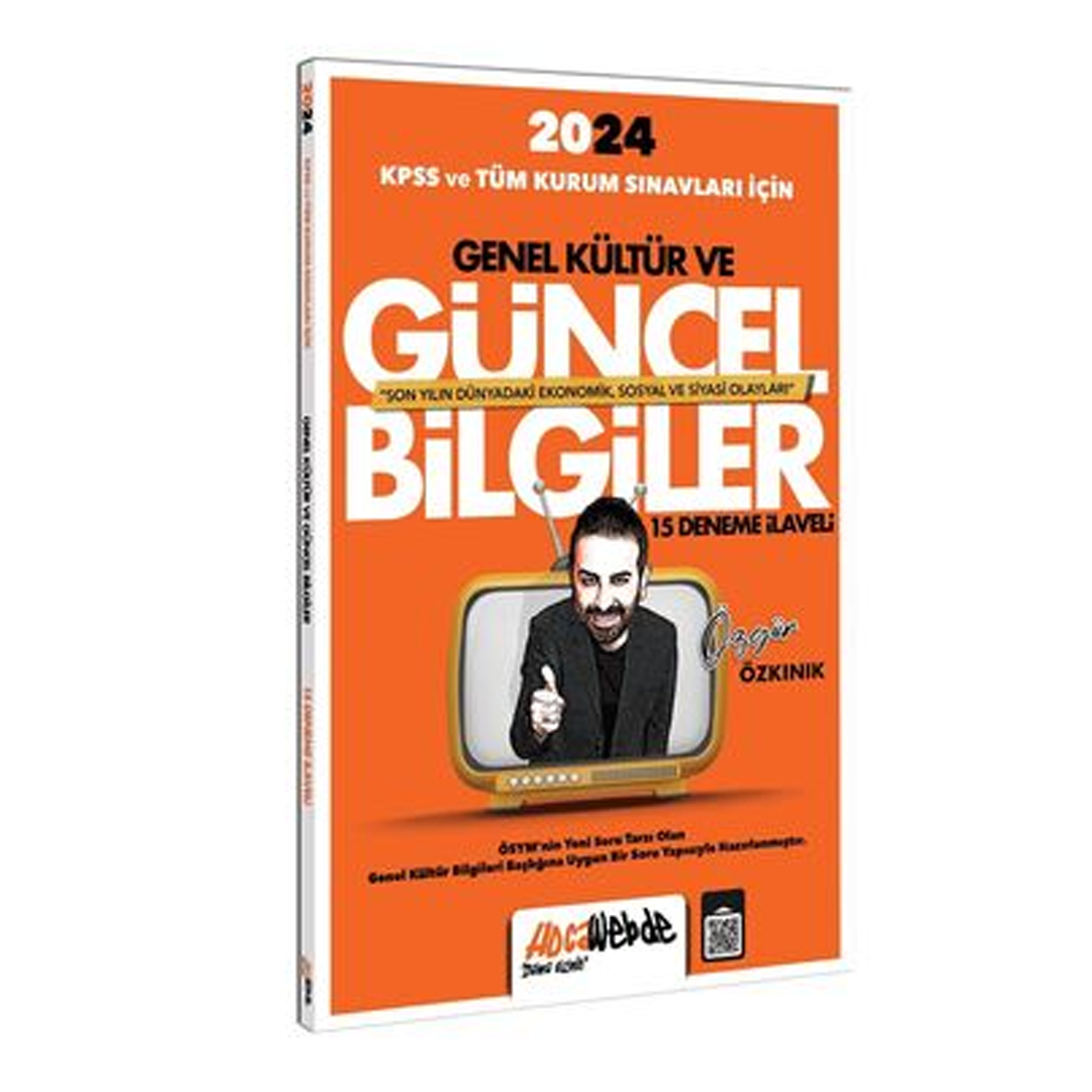 HocaWebde Yayınları 2024 KPSS ve Tüm Kurum Sınavları İçin Güncel Bilgiler 15 Deneme İlaveli