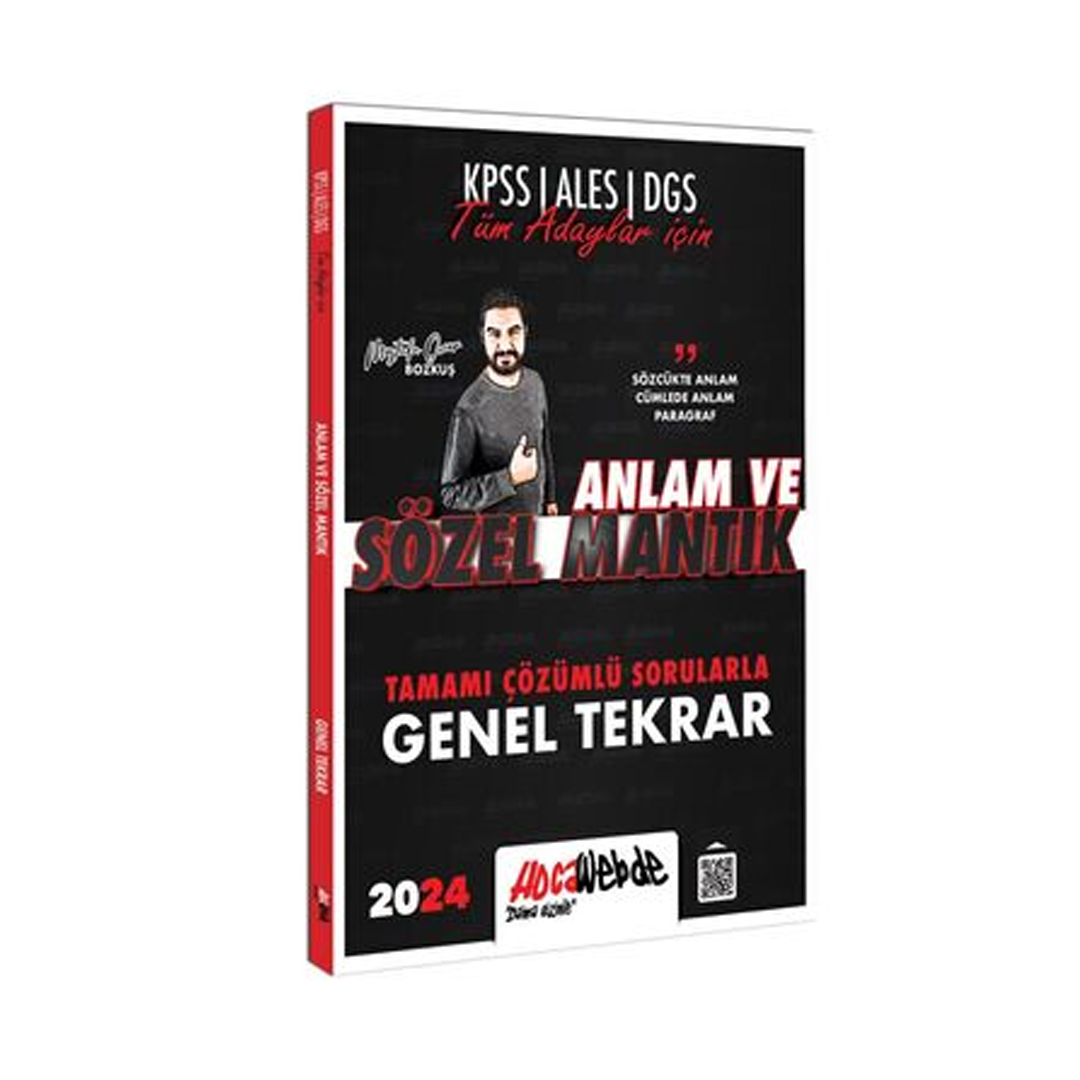 Hocawebde Yayınları 2024 Tüm Adaylar İçin Sözel Mantık Tamamı Çözümlü Sorularla Genel Tekrar