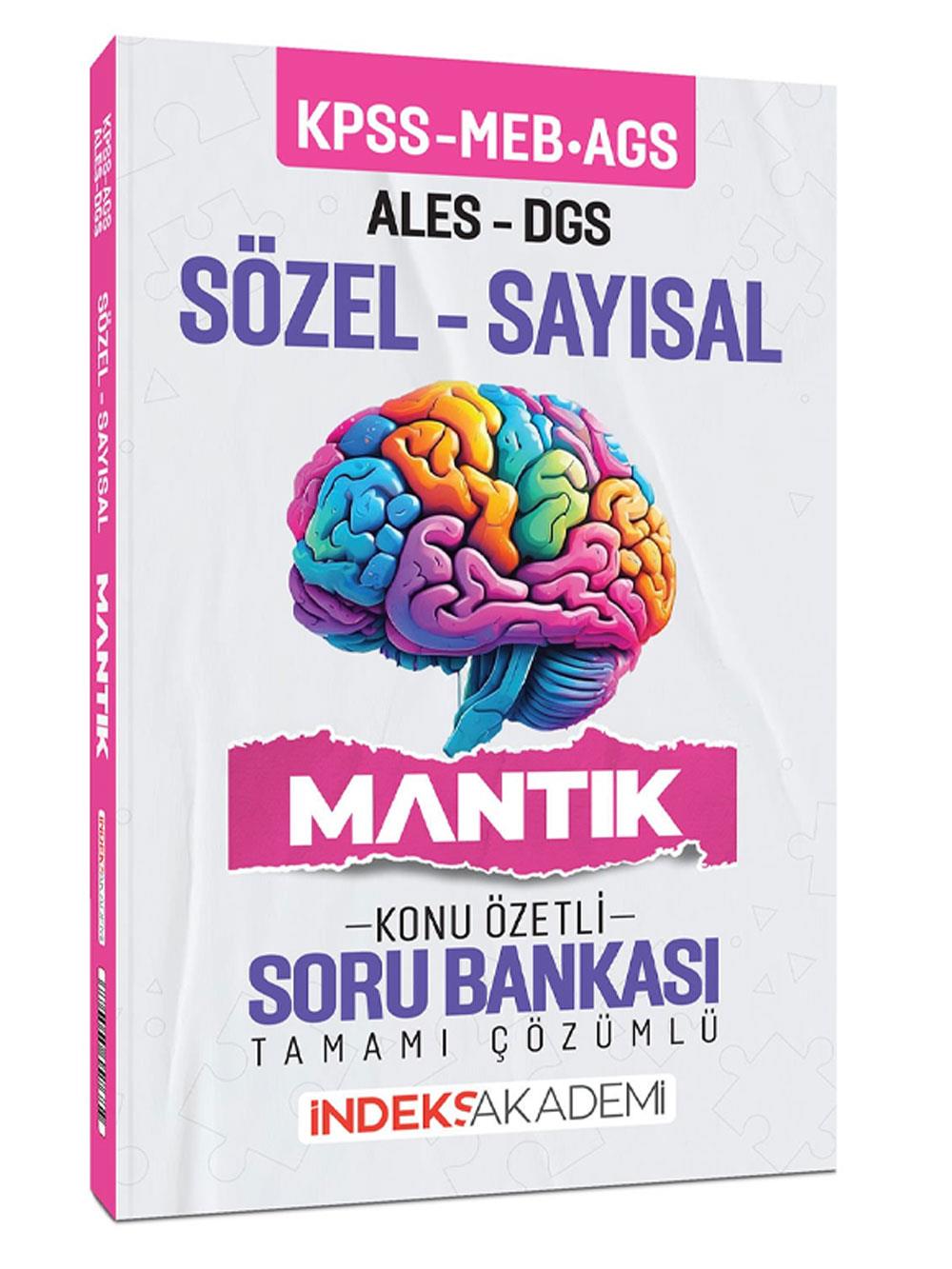 İndeks Akademi 2026 KPSS MEB-AGS ALES DGS Sözel-Sayısal Mantık Konu Özetli Soru Bankası Çözümlü