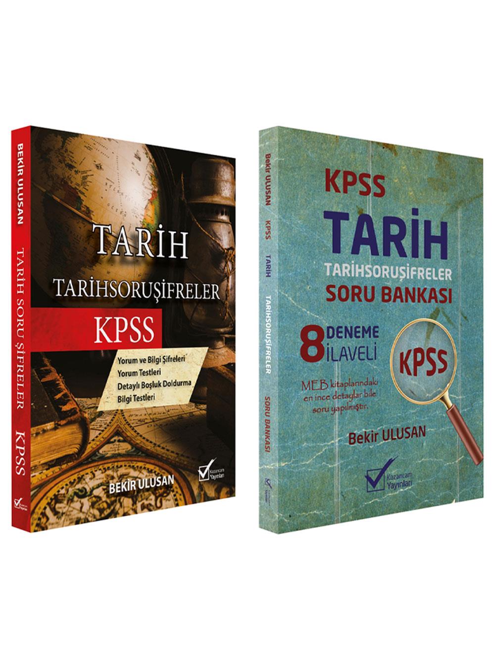 Kazancam 2026 KPSS MEB-AGS Tarih Soru Şifreler Soru Bankası Seti 2 Kitap - Bekir Ulusan