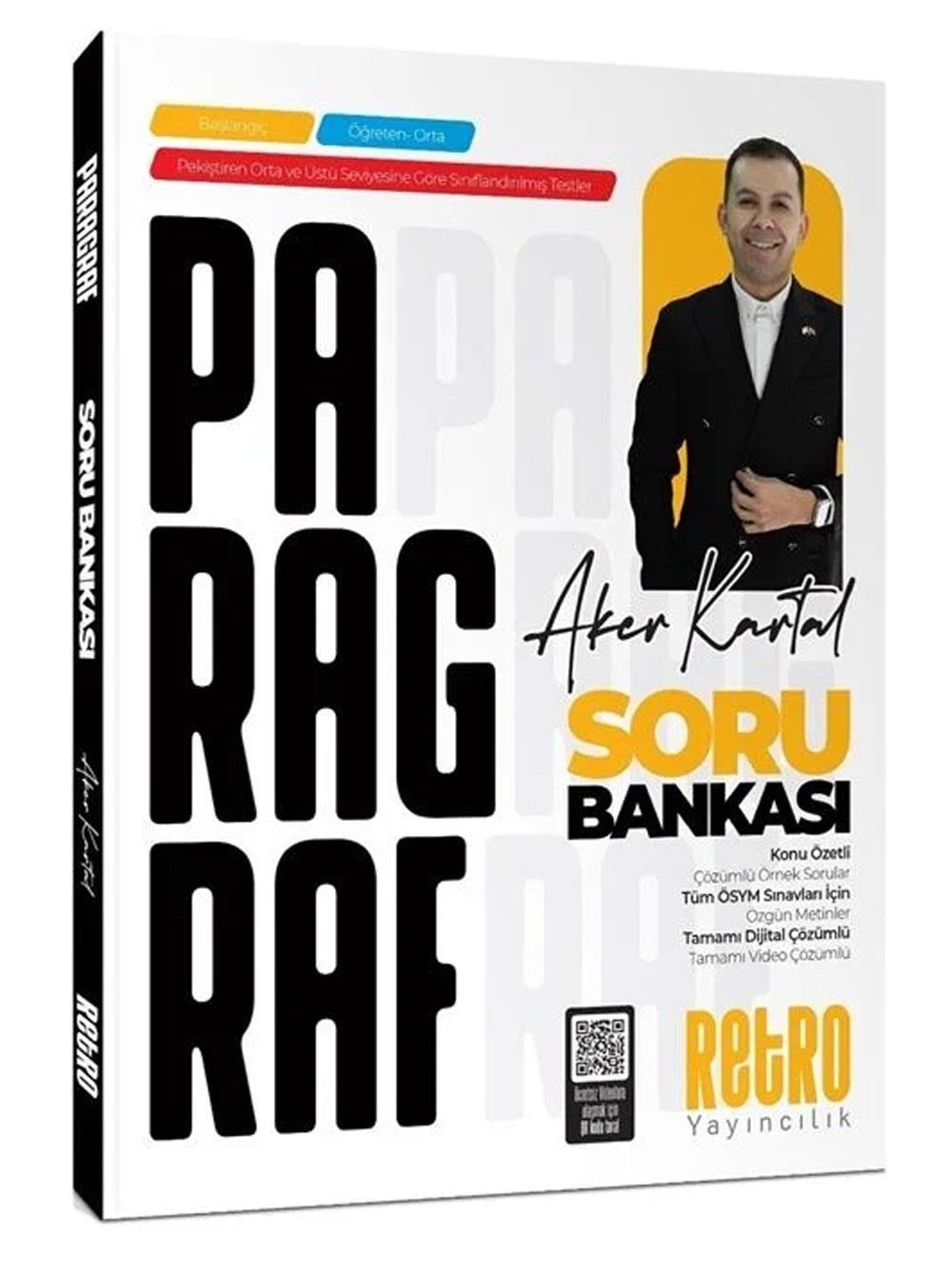 Retro Yayıncılık 2026 KPSS ALES DGS TYT AYT Paragraf Soru Bankası Çözümlü - Aker Kartal