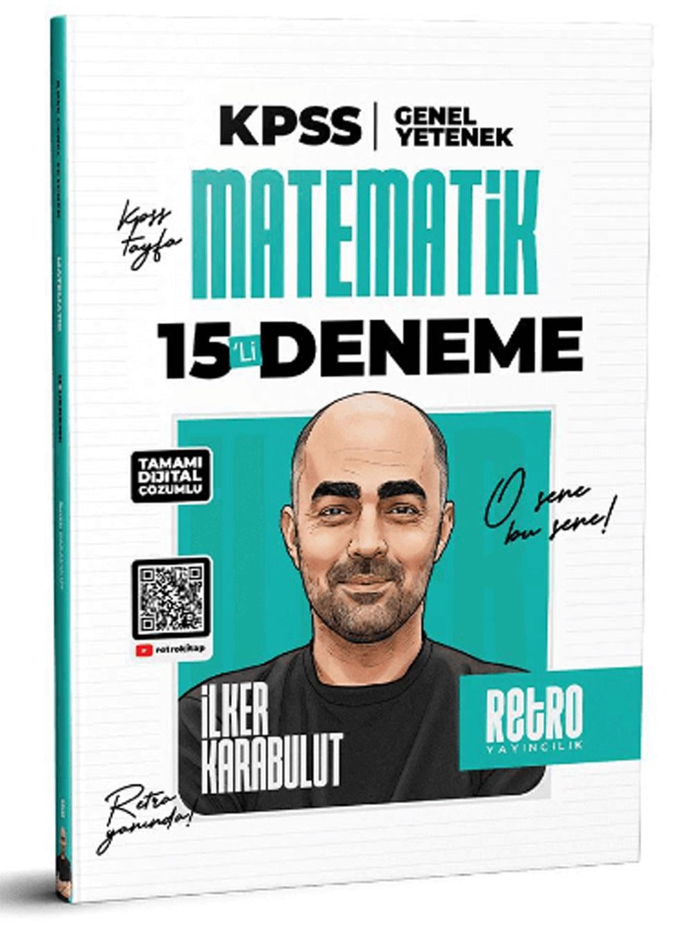 Retro Yayıncılık 2026 KPSS GYGK MATEMATİK 15 Lİ DENEME İlker Karabulut