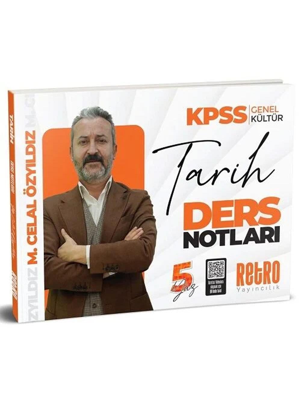 Retro Yayıncılık 2026 KPSS Tarih 5Yüz Ders Notları - Mehmet Celal Özyıldız