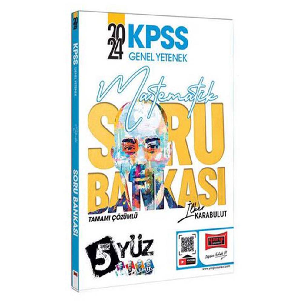 Yargı Yayınları 2024 KPSS 5Yüz Matematik Tamamı Çözümlü Soru Bankası