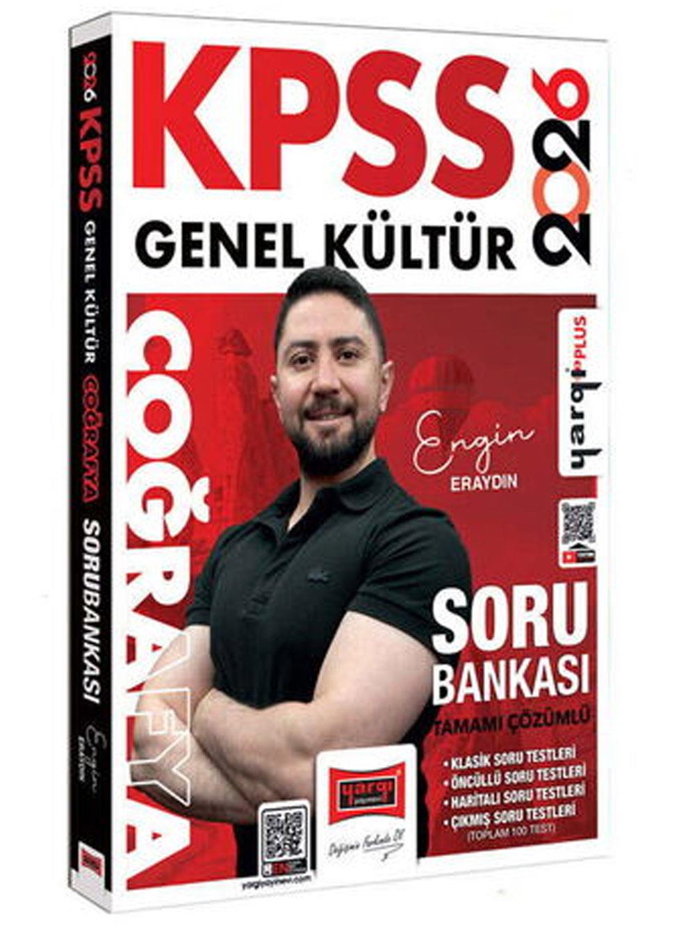 Yargı Yayınları 2026 KPSS Genel Kültür Tamamı Çözümlü Coğrafya Soru Bankası (Engin Eraydın)