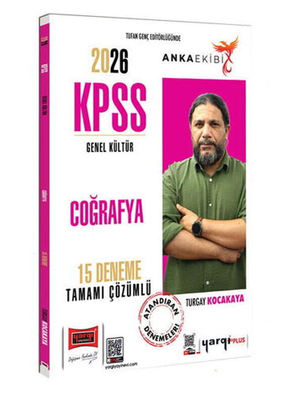 Yargı Yayınları 2026 KPSS Genel Kültür Anka Ekibi Tamamı Çözümlü Coğrafya 15 Deneme