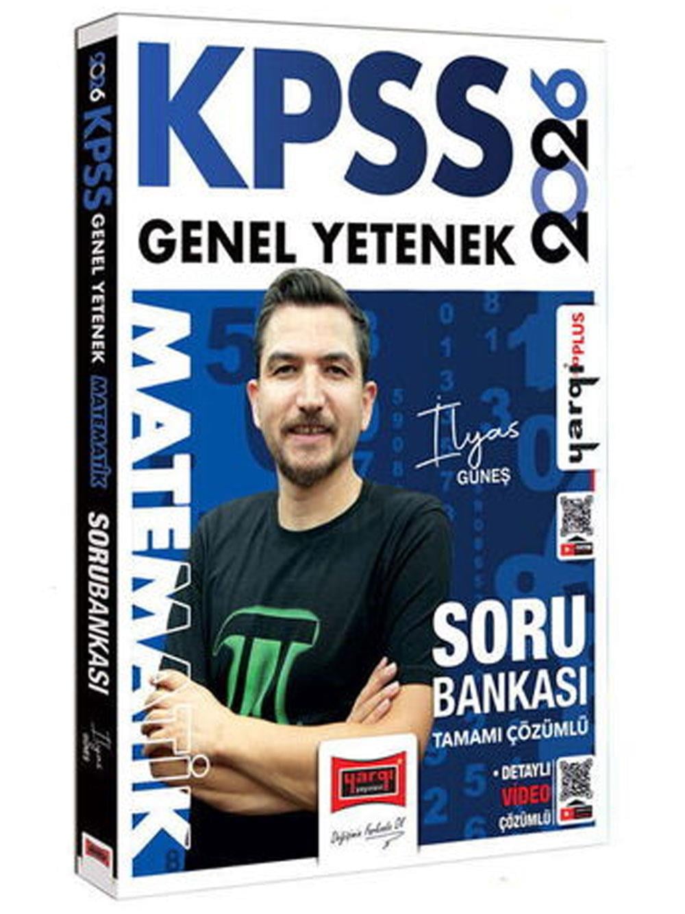 Yargı Yayınları 2026 KPSS Genel Yetenek Tamamı Çözümlü Matematik Soru Bankası (İlyas Güneş)