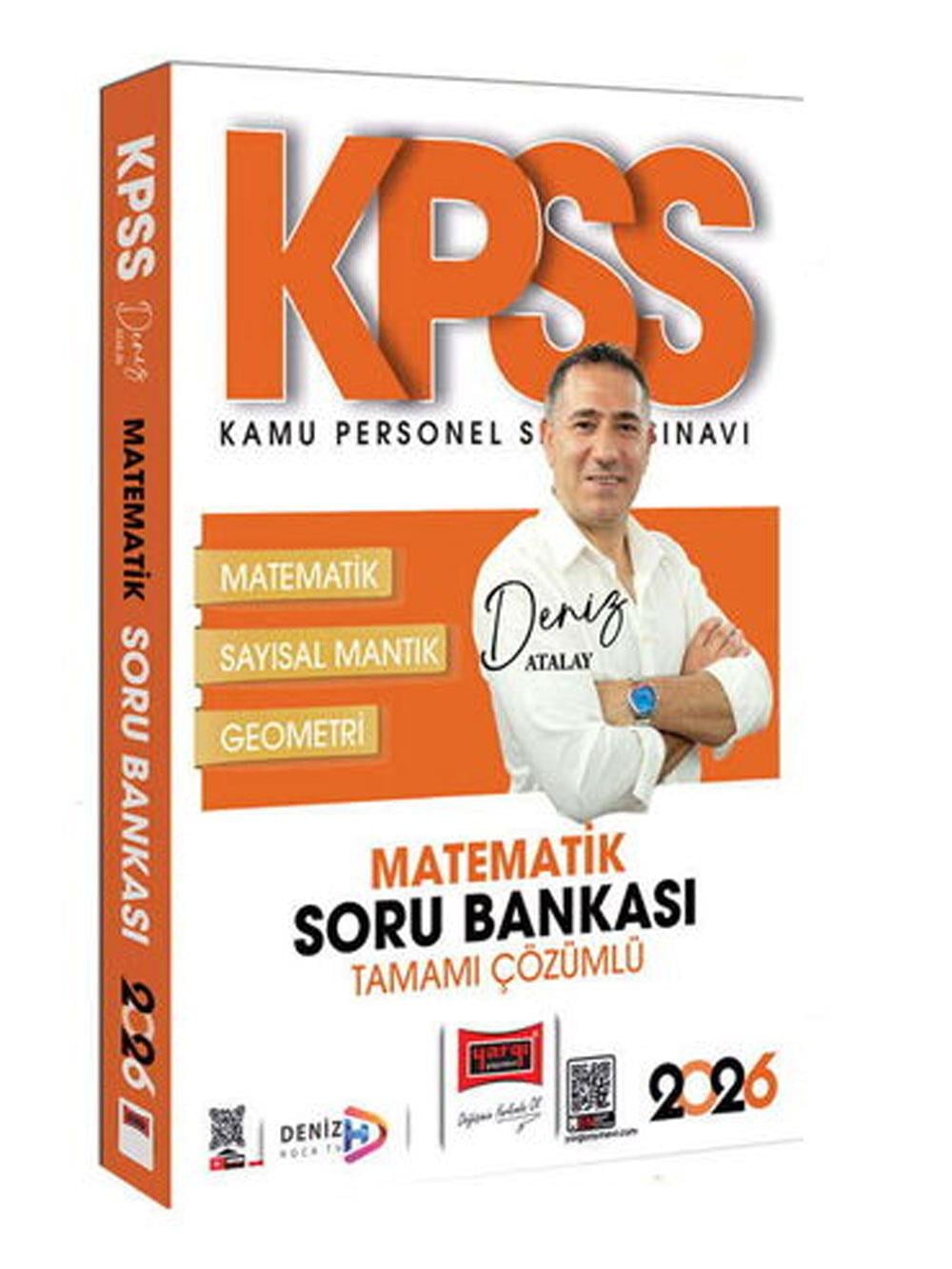 Yargı Yayınları 2026 KPSS Genel Yetenek Tamamı Çözümlü Matematik Soru Bankası (Deniz Atalay)