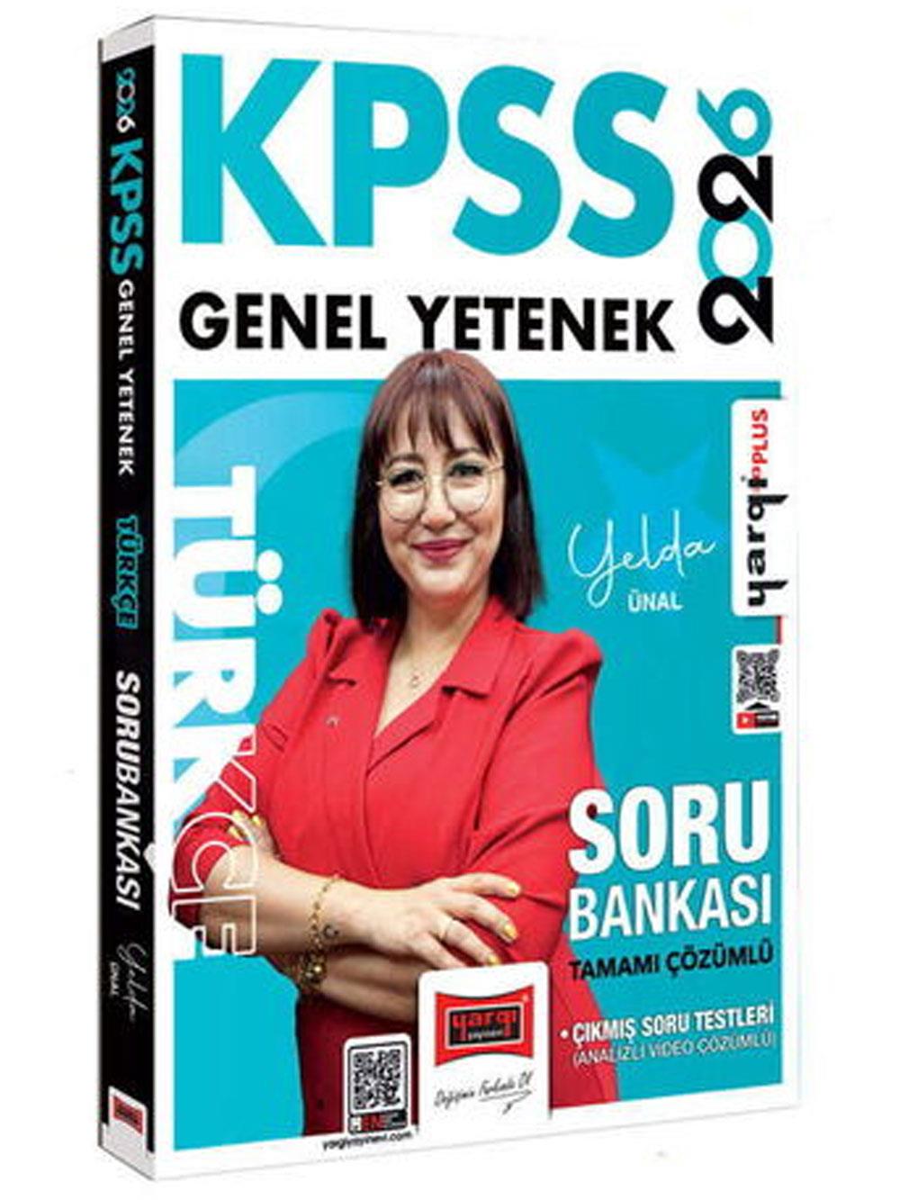 Yargı Yayınları 2026 KPSS Genel Yetenek Tamamı Çözümlü Türkçe Soru Bankası (Yelda Ünal)