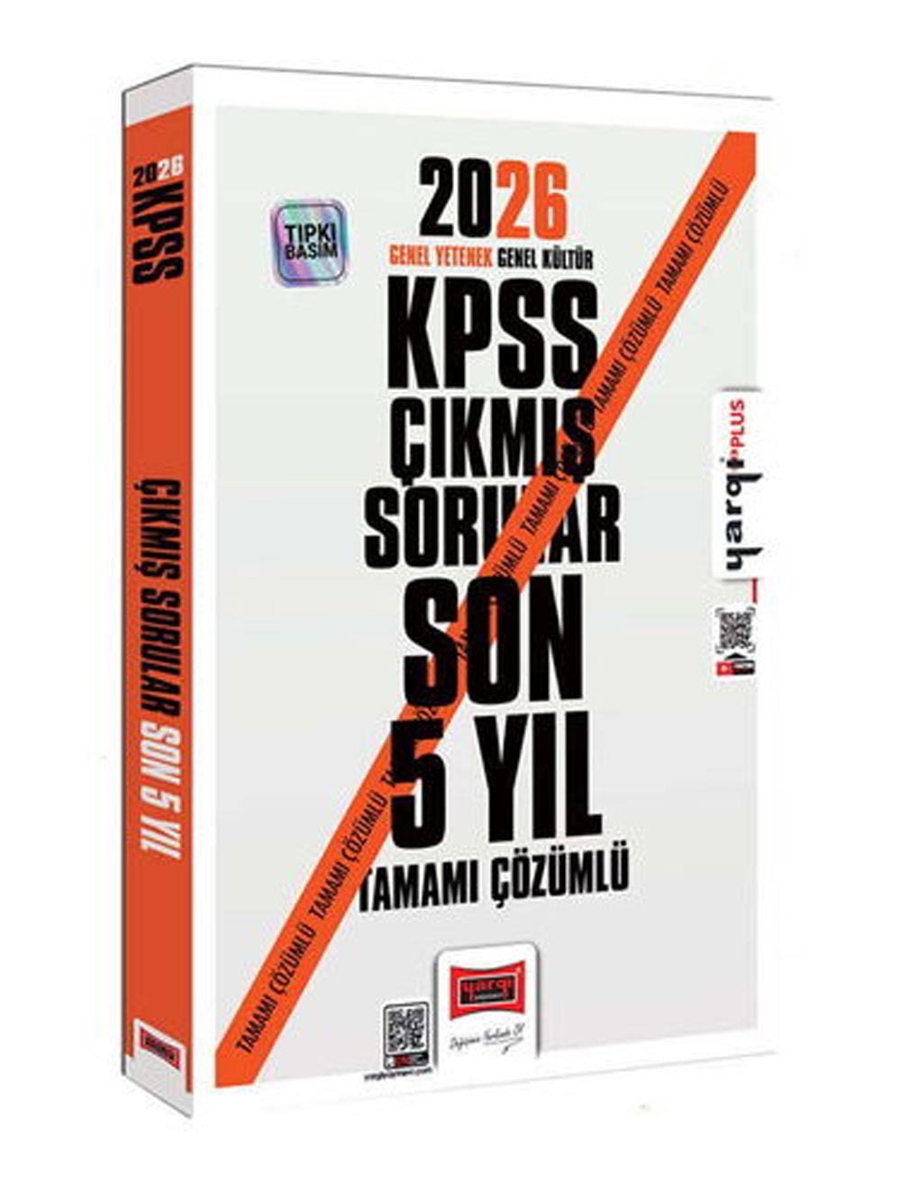 Yargı Yayınları 2026 KPSS GK-GY Tüm Dersler Tamamı Çözümlü Son 5 Yıl Çıkmış Sorular