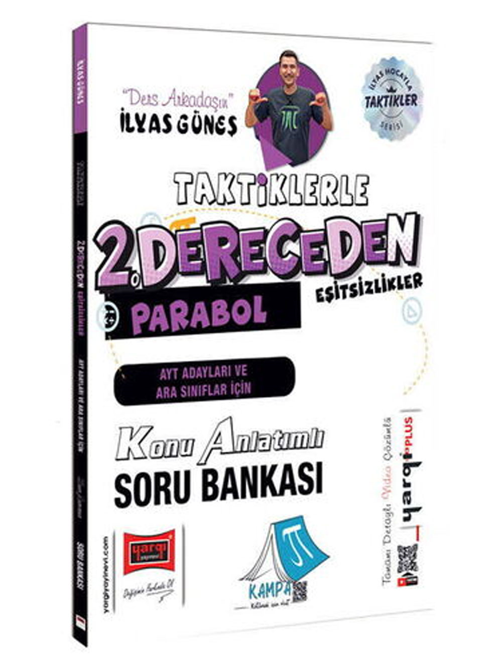 Yargı Yayınları AYT Adayları ve Ara Sınıflar İçin Taktiklerle 2.Dereceden Eşitsizlikler Parabol Konu Anlatımlı Soru Bankası