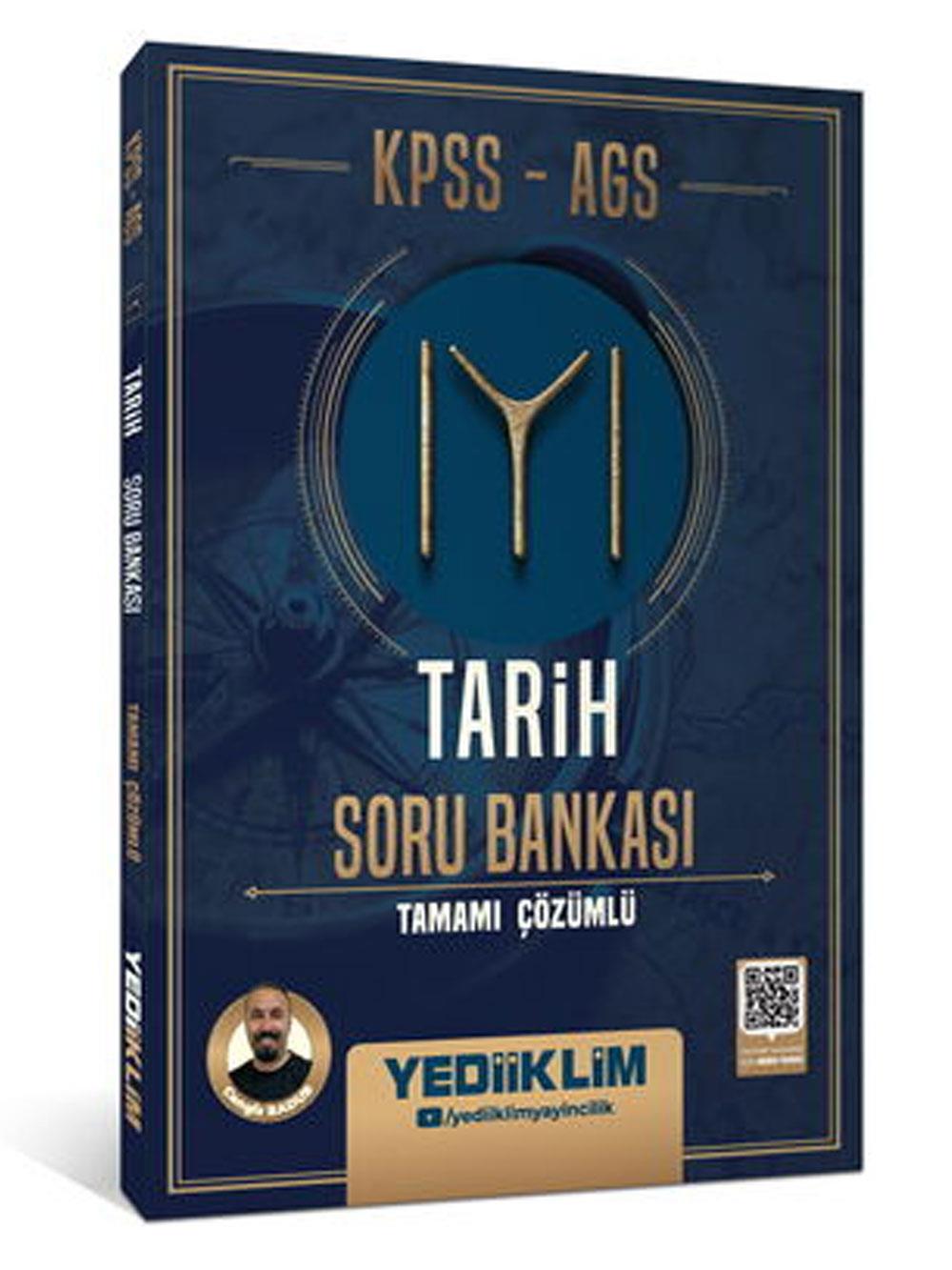 Yediiklim Yayınları 2026 KPSS AGS Tarih Tamamı Çözümlü Soru Bankası