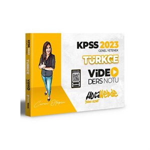 2023 HocaWebde Yayınları KPSS Türkçe Video Ders Notu