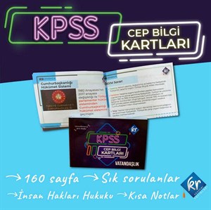 KPSS Türkçe Tarih Coğrafya Vatandaşlık Cep Bilgi Kartları Seti