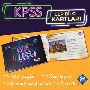 KPSS Türkçe Tarih Coğrafya Vatandaşlık Cep Bilgi Kartları Seti