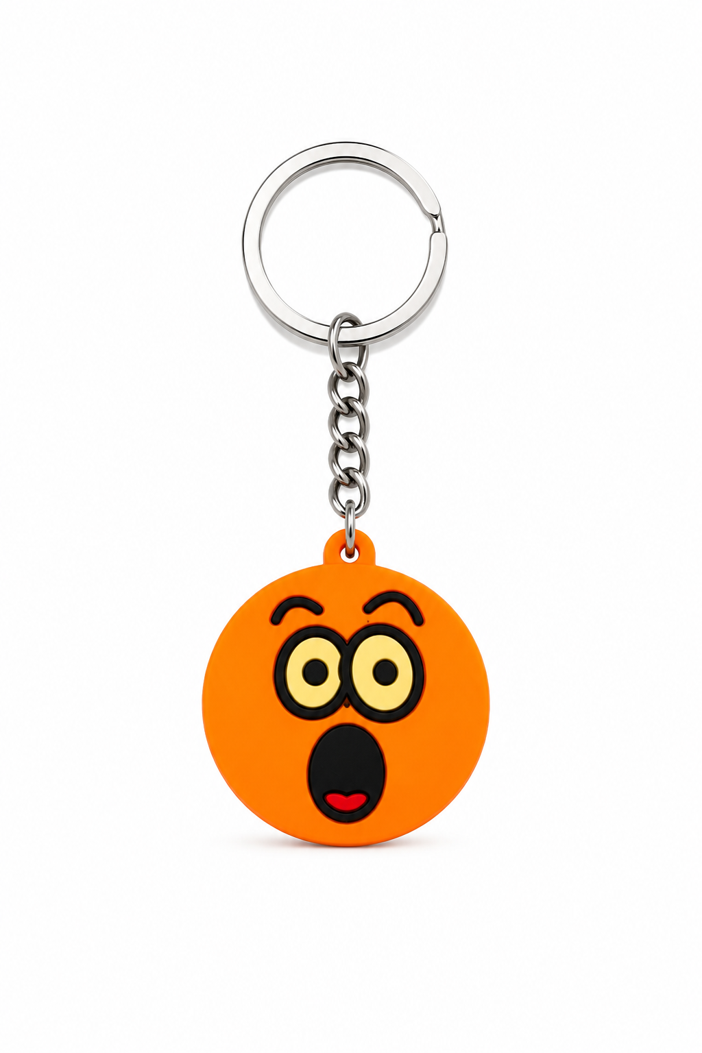Emoji Silikon Anahtarlık - Turuncu Karakter