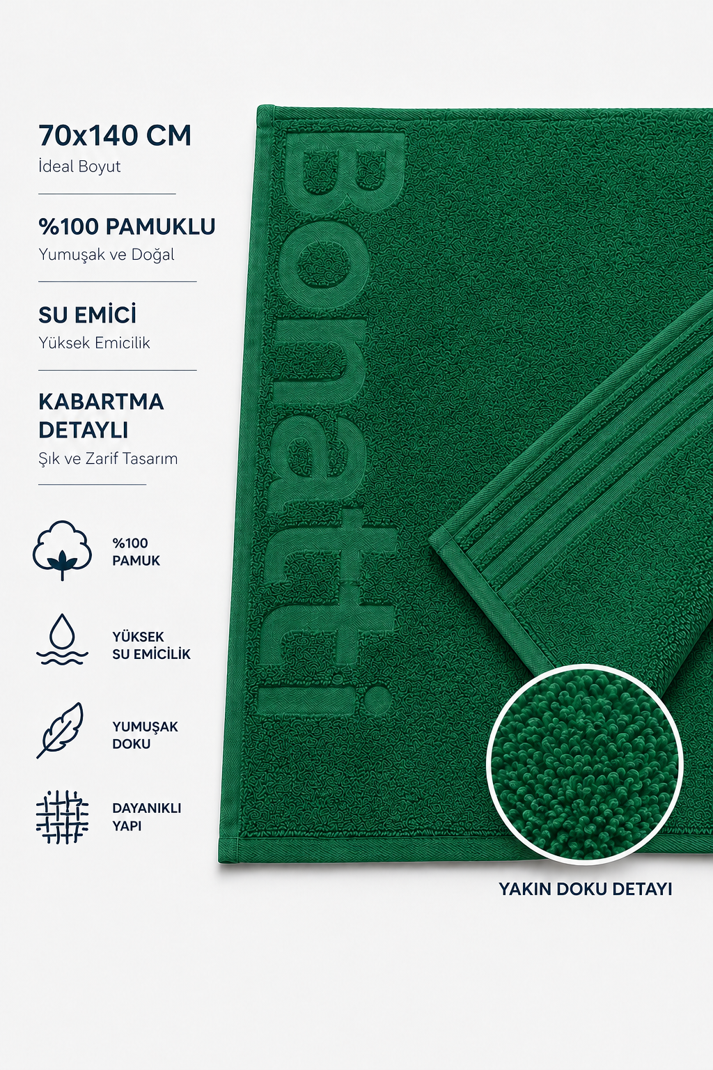 Yetişkin Unisex 70x140cm Plaj Havlusu - Banyo Havlusu - Deniz Havlusu-Kırmızı