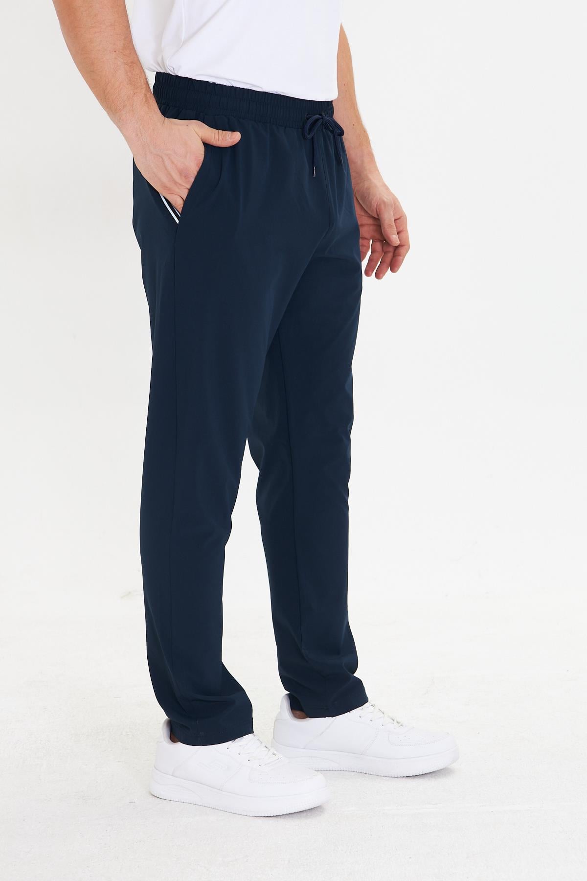 Erkek StretchFit Esnek Eşofman Altı Lacivert 2661-L