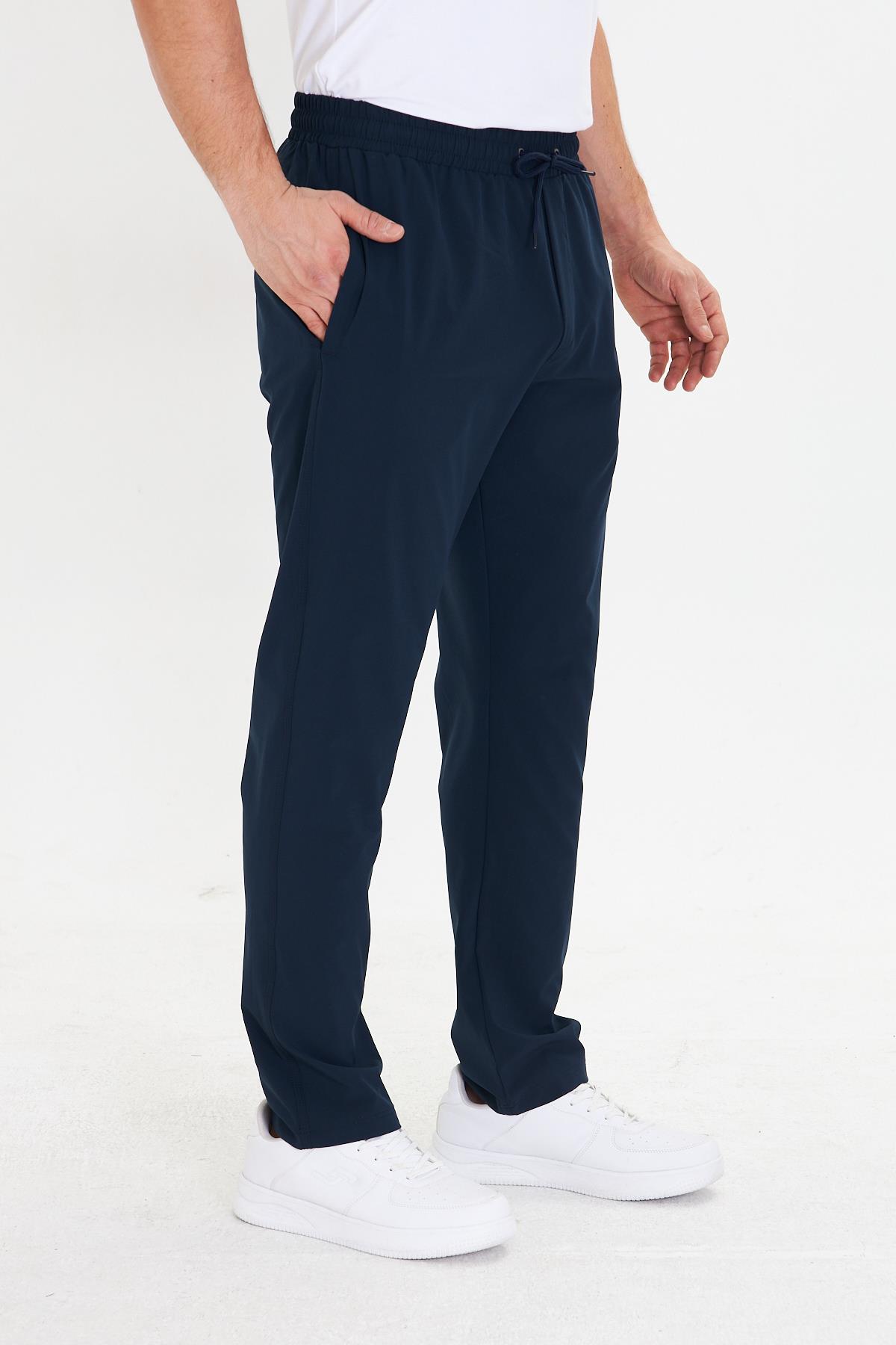 Erkek StretchFit Esnek Eşofman Altı Lacivert 2660-L