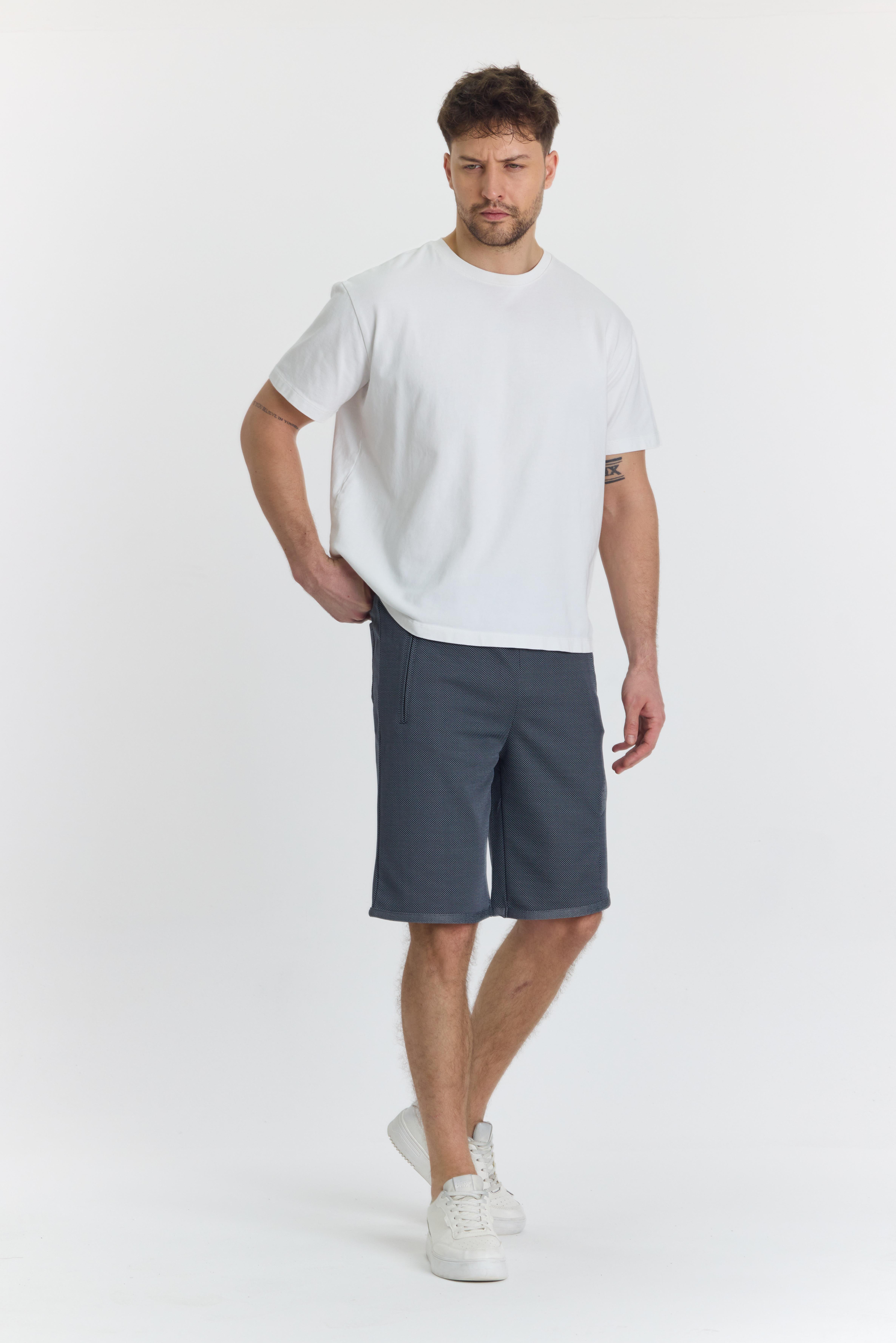 Erkek Polycotton Şort Lacivert 6050-L