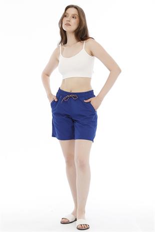 Kadın Micro Deniz Şortu Saks-2254