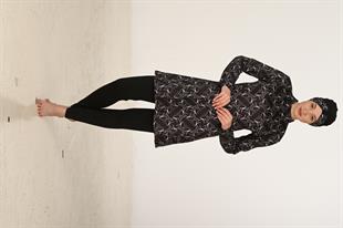 Büyük Beden Tam Kapalı Likralı Tesettür Mayo 3419B