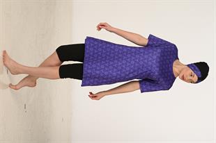 Kısa Kollu Likralı Yarı Kapalı Tesettür Mayo 3456