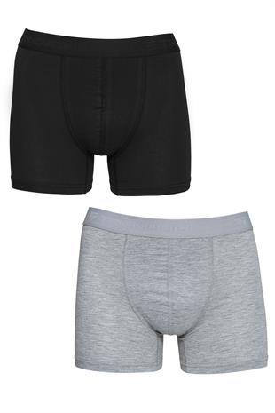 Erkek 2li Pamuklu Likralı Esnek Kumaş Boxer Set 7811-2