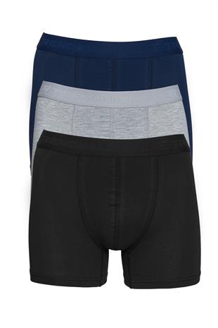 Erkek 3li Pamuklu Likralı Esnek Kumaş Boxer Set 7811-3