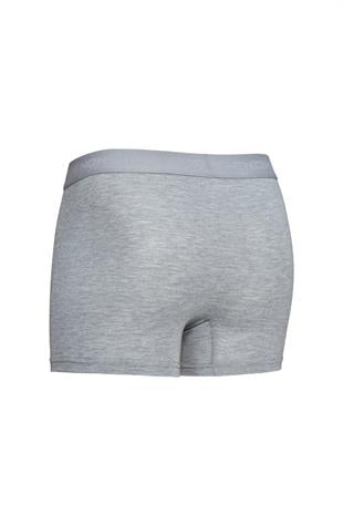 Erkek Pamuklu Likralı Esnek Kumaş Boxer Gri 7811-G