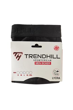 Erkek Pamuklu Likralı Esnek Kumaş Boxer Siyah 7811-S