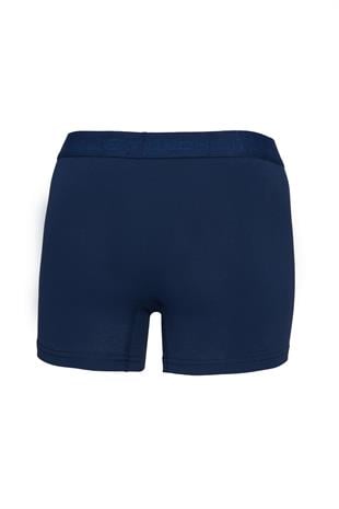Erkek Pamuklu Likralı Esnek Kumaş Boxer Lacivert 7811-L