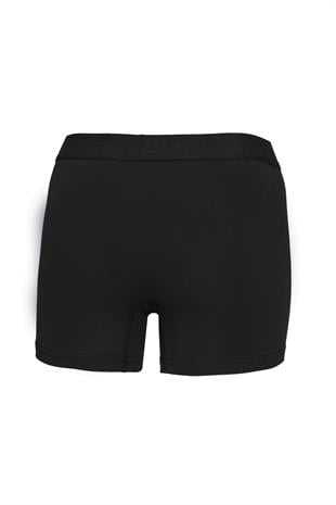 Erkek Pamuklu Likralı Esnek Kumaş Boxer Siyah 7811-S