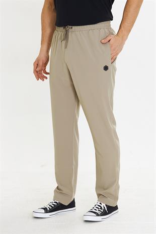 Erkek StretchFit Esnek Eşofman Altı Bej 2660-B