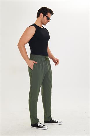 Erkek StretchFit Esnek Eşofman Altı Haki 2660-H