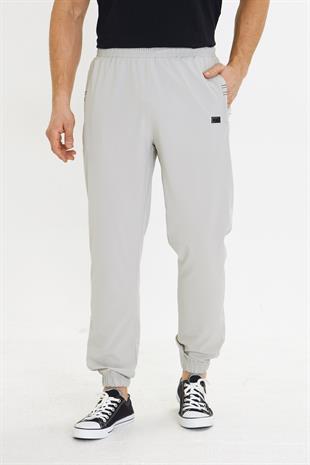 Erkek StretchFit Esnek Lastik Paçalı Eşofman Altı Taş 2663-T